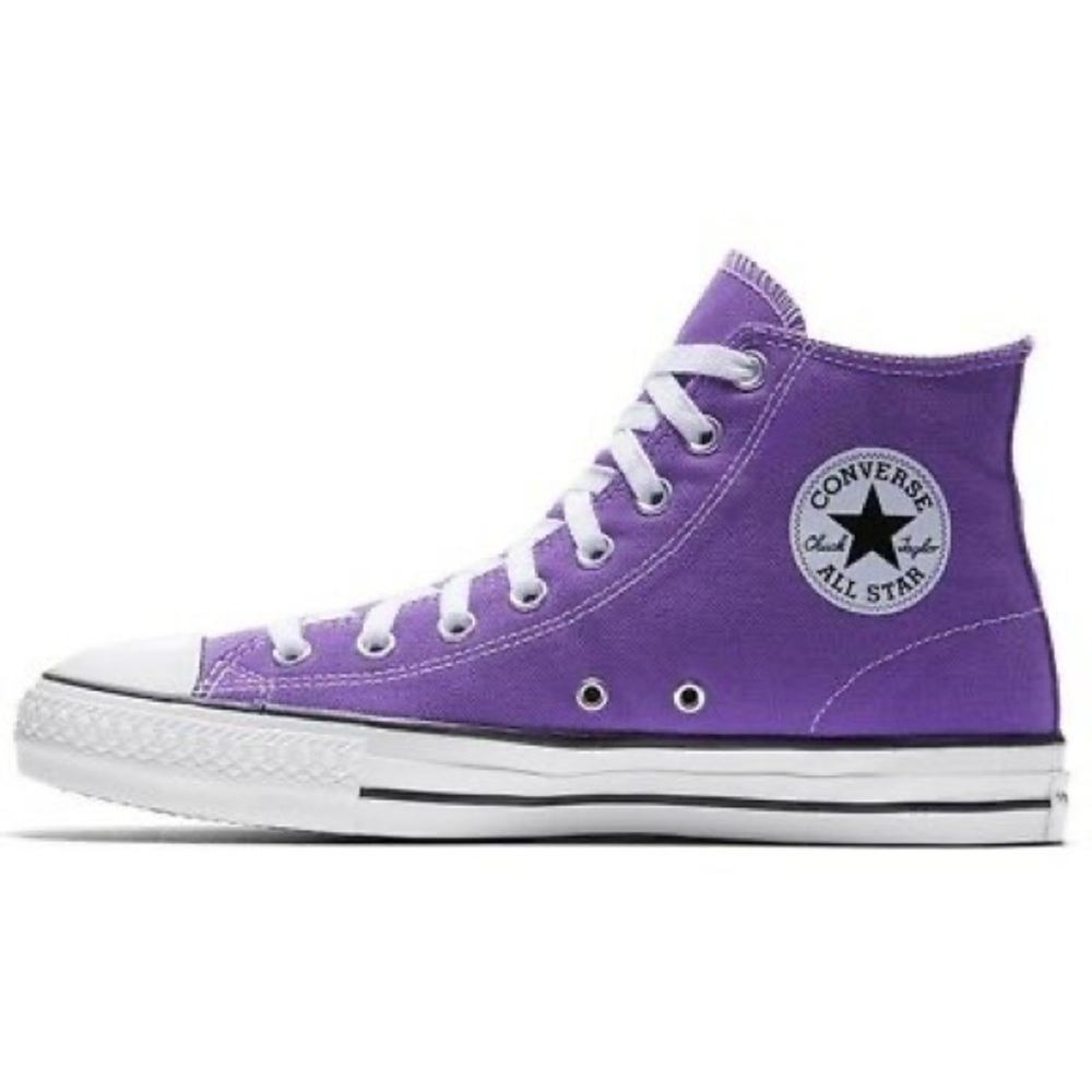Purple High Top Converse shoes - Youth 3 / W 6